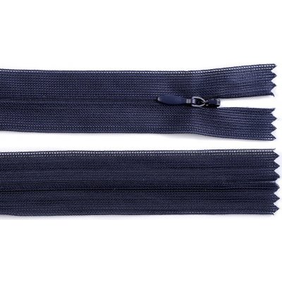 Prima-obchod Spirálový zip skrytý No 3 délka 60 cm dederon, barva 330 modrá tmavá – Hledejceny.cz