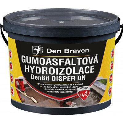 Den Braven DenBit Disper DN gumoasfaltová hydroizolace, 5 kg – Hledejceny.cz