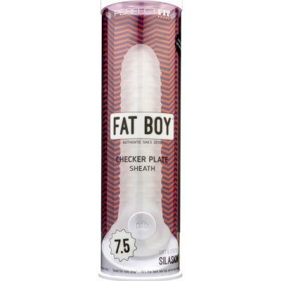 Fat Boy Checker Box - pouzdro na penis 19 cm - mléčně bílé – Zbozi.Blesk.cz