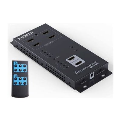 PremiumCord HDMI matrix switch 4:0 s audiem, 4Kx2K khswit42c – Sleviste.cz