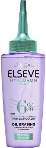 L\'Oréal Paris Elseve Hyaluron Pure Oil Erasing Scalp Serum sérum na mastnou pokožku hlavy 102 ml