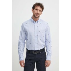 Tommy Hilfiger bavlněná košile regular s límečkem button-down MW0MW34608 modrá