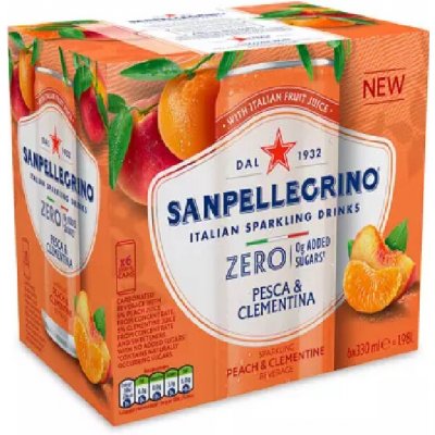 Sanpellegrino Zero Pesca & Clementina 330 ml – Zboží Mobilmania