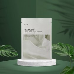 Anua Heartleaf Cream Mask Night Solution Zklidňující plátýnková maska s toulní srdčitou 25 ml