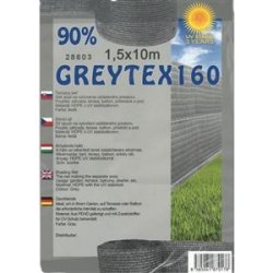 Doltak stínící síť Greytex160 90% 1,5 x 10 m šedá