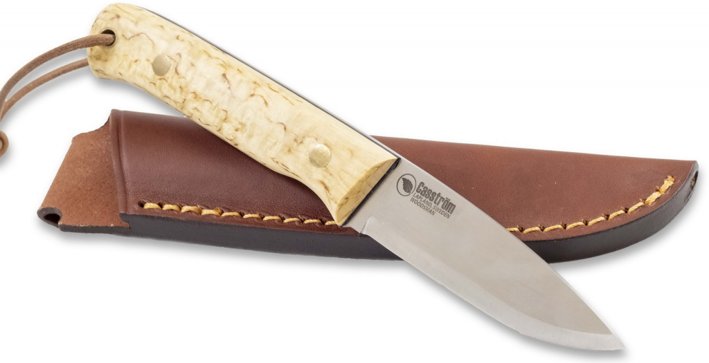 CASSTRÖM Woodsman Carbon steel Sleipner Curly Birch