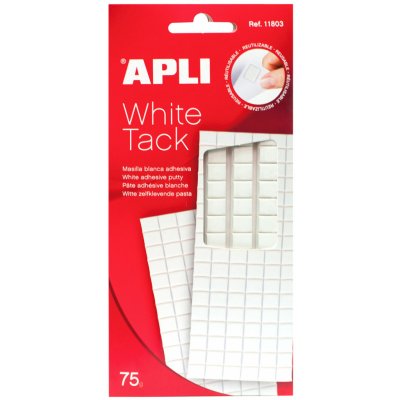 APLI lepicí čtverečky, 75 g, bílé – Zboží Mobilmania