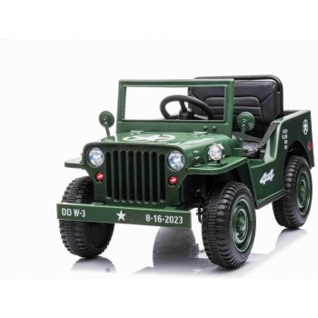 Beneo Elektrické autíčko USA ARMY Jednomístné 12V zelená