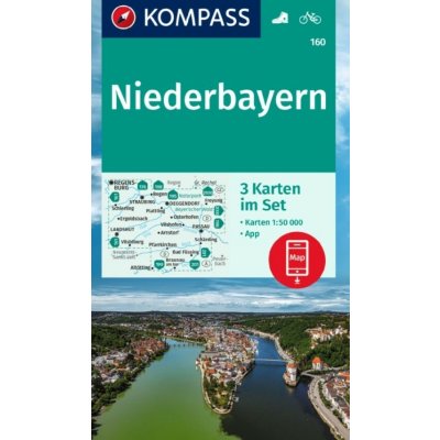 Kompass 160 Niederbayern/Dolní Bavorsko 1:50 000 turistická mapa – Hledejceny.cz