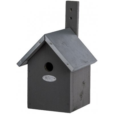 Esschert Design budka "BEST FOR BIRDS" pro Sýkorku modřinku, šedá 31 cm – Zbozi.Blesk.cz