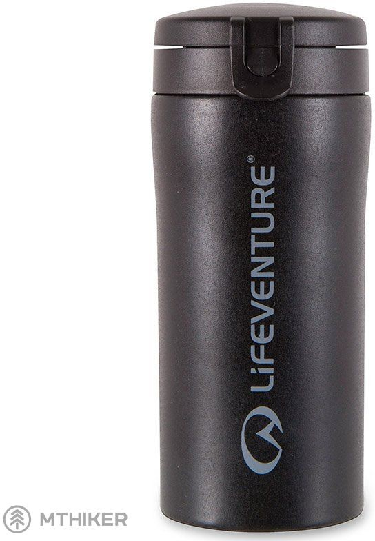 Lifeventure Hrnek Lifeventure Flip Top Thermal Mug Matt Black 300 ml