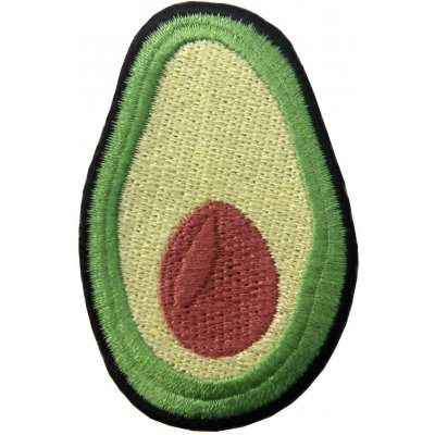 Nažehlovací nášivka Avokádo 4 x 6,4 cm – Zboží Mobilmania