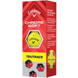 Callaway Chrome Soft TruTrack žluté 3 ks