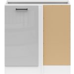 Junona Line Tafla skříňka BBL DNW/100/82 P, bílá/světle šedý lesk – Zboží Dáma