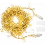 DECOLED Eco Fix LED světelný řetěz s krystalky 8 m, 80 teple bílých diod, IP44 – Hledejceny.cz