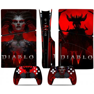 Polep na konzoli - PS5 SLIM diskovou verzi - Diablo IV, TN-P5SDisc-0190 – Sleviste.cz