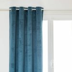 Atmosphera Velurový zatemňovací závěs Thea, 100% zatemnění, 140 x 260 cm, mořský modrý – Hledejceny.cz