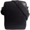 Taška  Sendi Design pánská kožená taška přes rameno Černá
