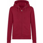 HRM dětská mikina se zipem a kovovými očky na kapuci Vínová – Zboží Dáma