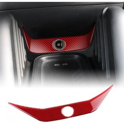 KUNGKIC pro Mini Cooper J01 EV E/SE 2024 2025 karbonový rámeček zapalovače cigaret do auta dekorace | Zboží Auto
