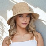 Krumlovanka dámský letní nemačkavý slaměný klobouk Cloche P-46007 – Zboží Dáma
