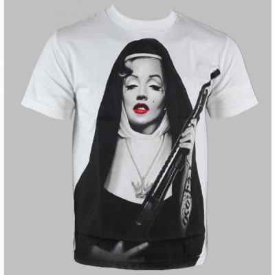 Mafioso tričko hardcore Sister Monroe černá bílá