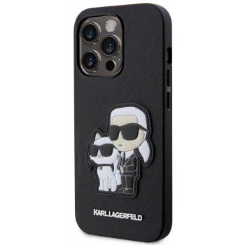 Pouzdro Karl Lagerfeld PU Saffiano Karl and Choupette NFT iPhone 13 Pro Black