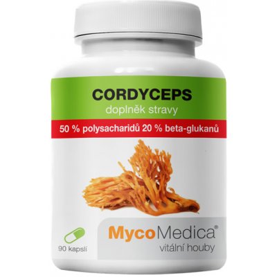 MycoMedica Cordyceps 50 % ve vysoké koncentraci 90 kapslí