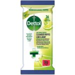 Dettol dezinfekční ubrousky na povrchy limetka a máta 36 ks – Zboží Dáma