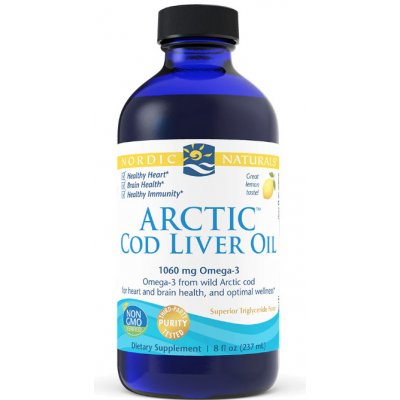 Nordic Naturals Arctic Cod liver oil Lemon, 237 ml – Zbozi.Blesk.cz