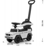 Milly Mally s vodící tyčí Mercedes-Benz G350d bílé – Zboží Dáma