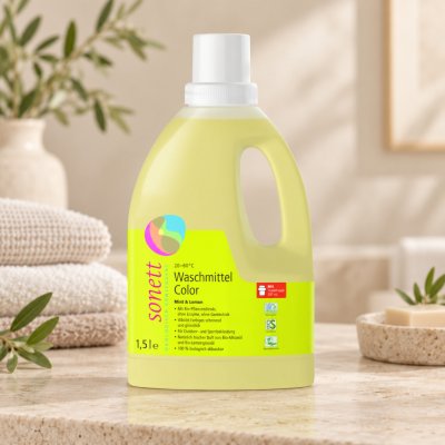 Sonett tekutý prací gel na barevné prádlo 1,5 l – HobbyKompas.cz