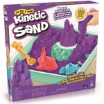 Spin Master Kinetic sand Fialový 450g tekutý písek s podložkou a nástroji – Sleviste.cz