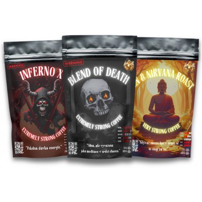 Buddhovy listy Premium Elite Trio Coffee Espresso zrnková 225 g – Hledejceny.cz