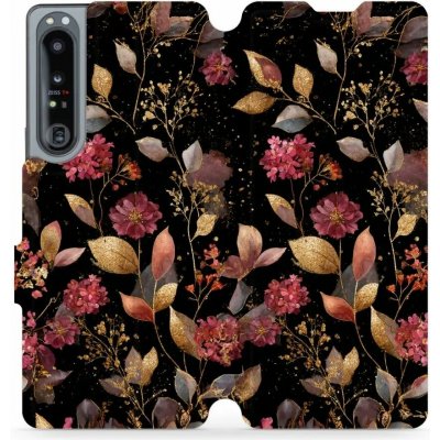 Mobiwear - Sony Xperia 1 IV - V171S Zlatavé lístky a květy – Hledejceny.cz