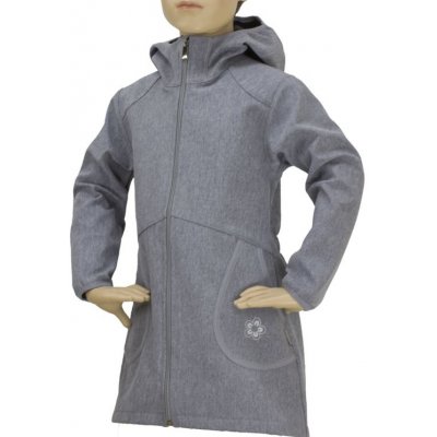 Dívčí softshellový kabát Fantom šedý melír – Zboží Mobilmania