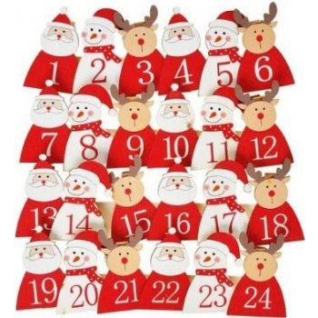 MFP 8885976 kolíček dřevěný adventní kalendář figurky CJ-10176E