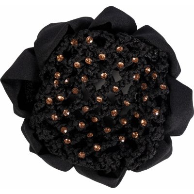 Síťka na vlasy HKM Crystal Černá – Zboží Dáma