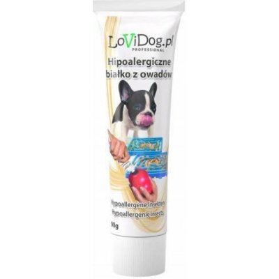 Lovi Dog Premium Snack Pate With Insect Proteins paštika pro psy v tubě s játry hmyzími bílkovinami a vitamíny 90 g – Zbozi.Blesk.cz