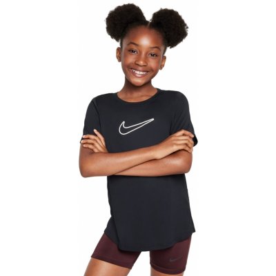 Nike Kids One Fitted Dri-Fit Short Sleeve - Černý – Hledejceny.cz