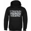 Pánská mikina s potiskem Marilyn Manson Classic Logo BLACK ROCK OFF MMHD25MB