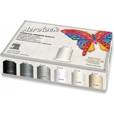 Sada overlockových nití Madeira Aerolock 125 24x1200 m – Hledejceny.cz