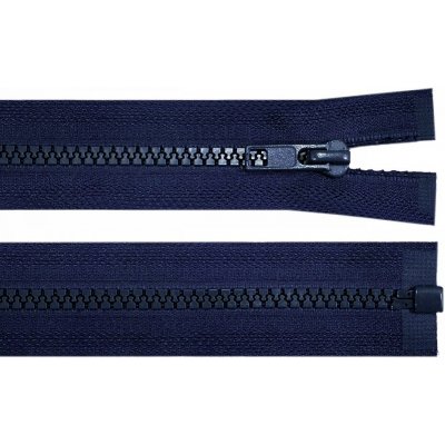 Kostěný zip dělitelný, délka 55 cm - tmavě modrý – Hledejceny.cz