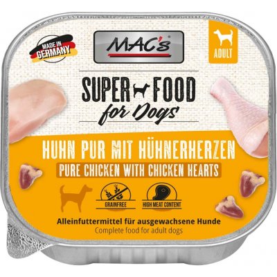 Mac's Dog Adult čisté kuřecí maso s kuřecími srdci 10 x 150 g – Zboží Mobilmania