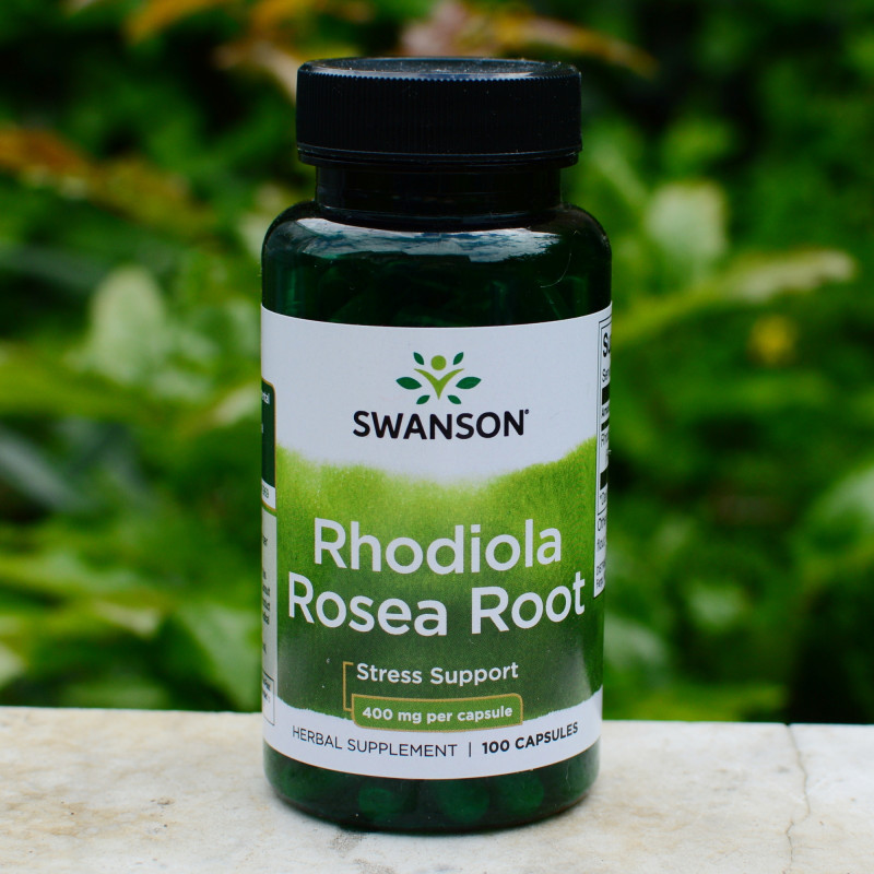 Swanson Rhodiola Rosea Root 400 mg 100 kapslí