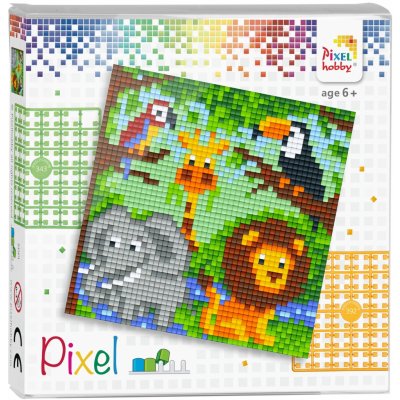 Pixel set 4 desky zvířátka z džungle – Zbozi.Blesk.cz