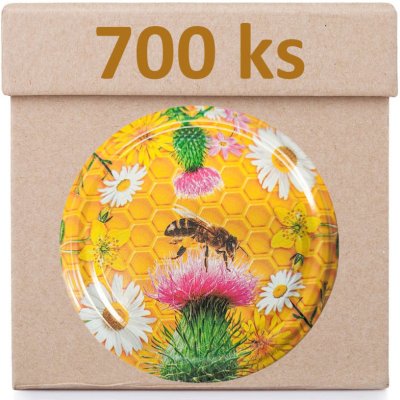 Víčko na sklenici TO-82 - Včela na bodláku - Krabice 700 ks – Hledejceny.cz