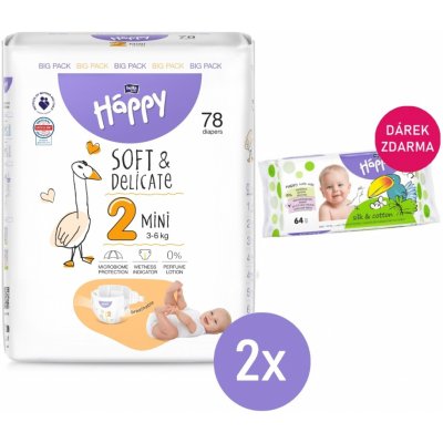 Bella Baby Happy Mini Big Pack 2 2x78 ks – Hledejceny.cz