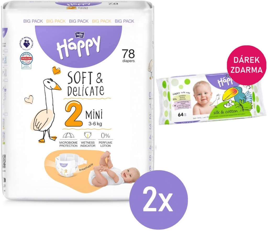 Bella Baby Happy Mini Big Pack 2 2x78 ks