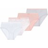 Dětské spodní prádlo Lupilu dívčí kalhotky s BIO bavlnou, 4 kusy bílá/růžová/šedá